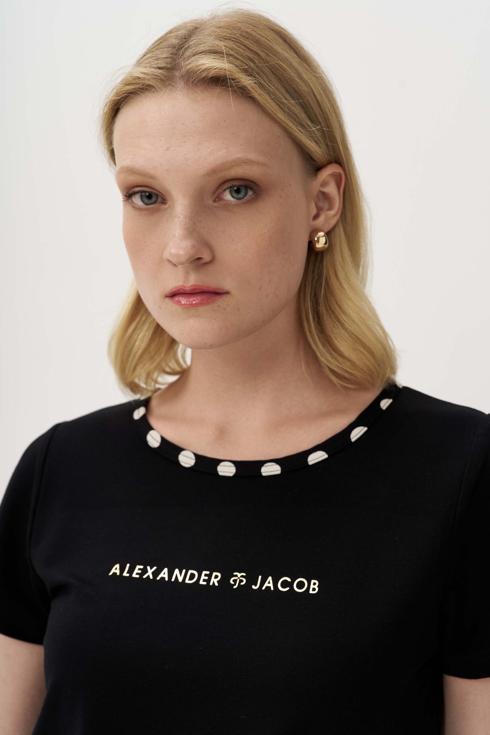 12930 Μπλούζα με contrast πουά ρέλι (2)