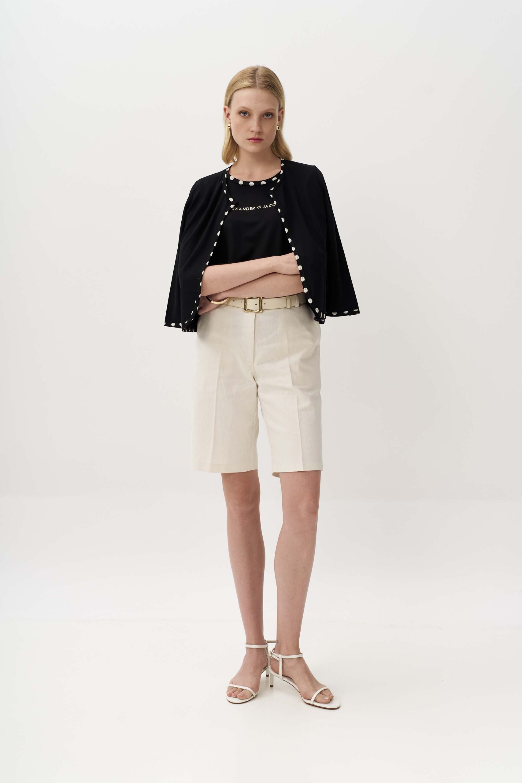 12930 Μπλούζα με contrast πουά ρέλι (4)