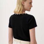 12930 Μπλούζα με contrast πουά ρέλι (5)