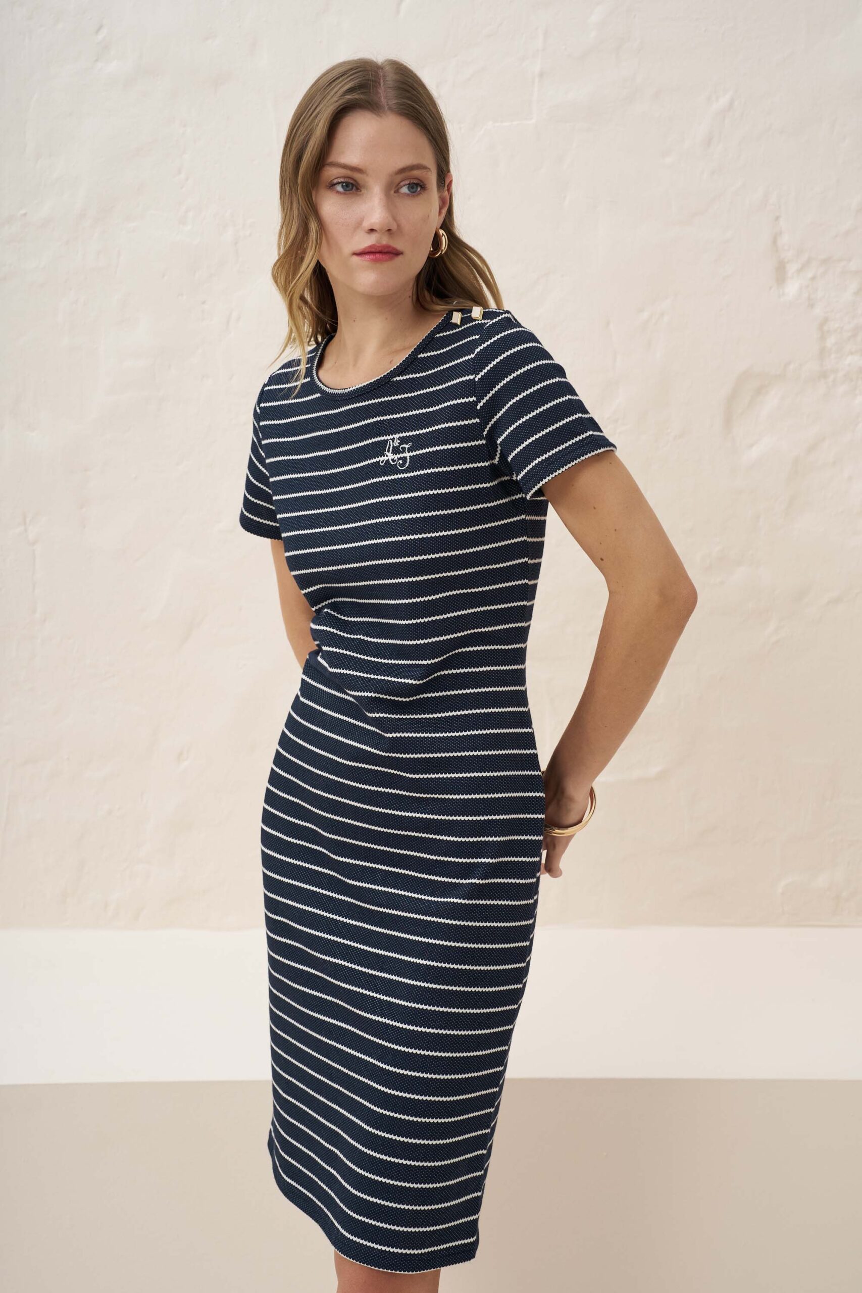 12932 Φόρεμα candy ριγέ (1)