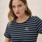 12932 Φόρεμα candy ριγέ (2)