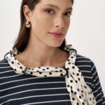 12935 Μπλούζα candy με φουλάρι πουά (5)