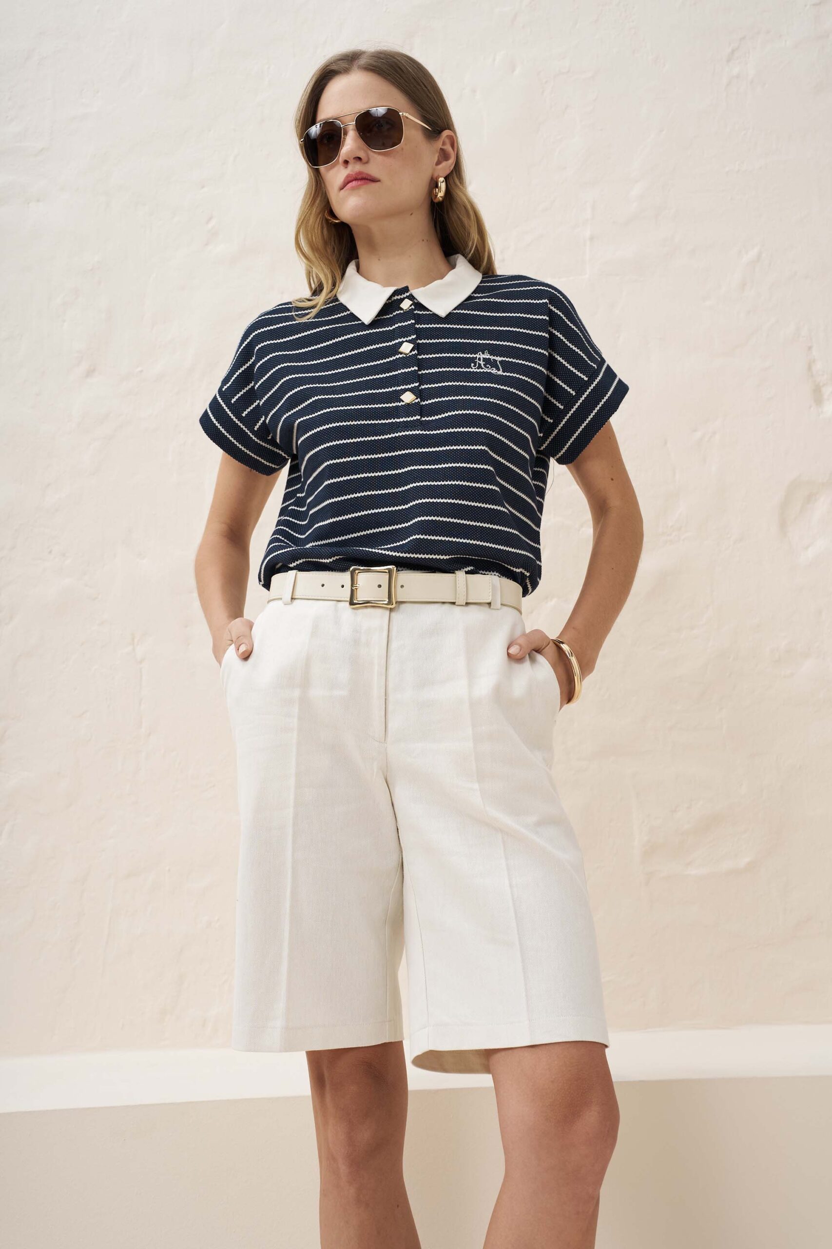 12939 Πόλο candy ριγέ με αντίθεση (0)