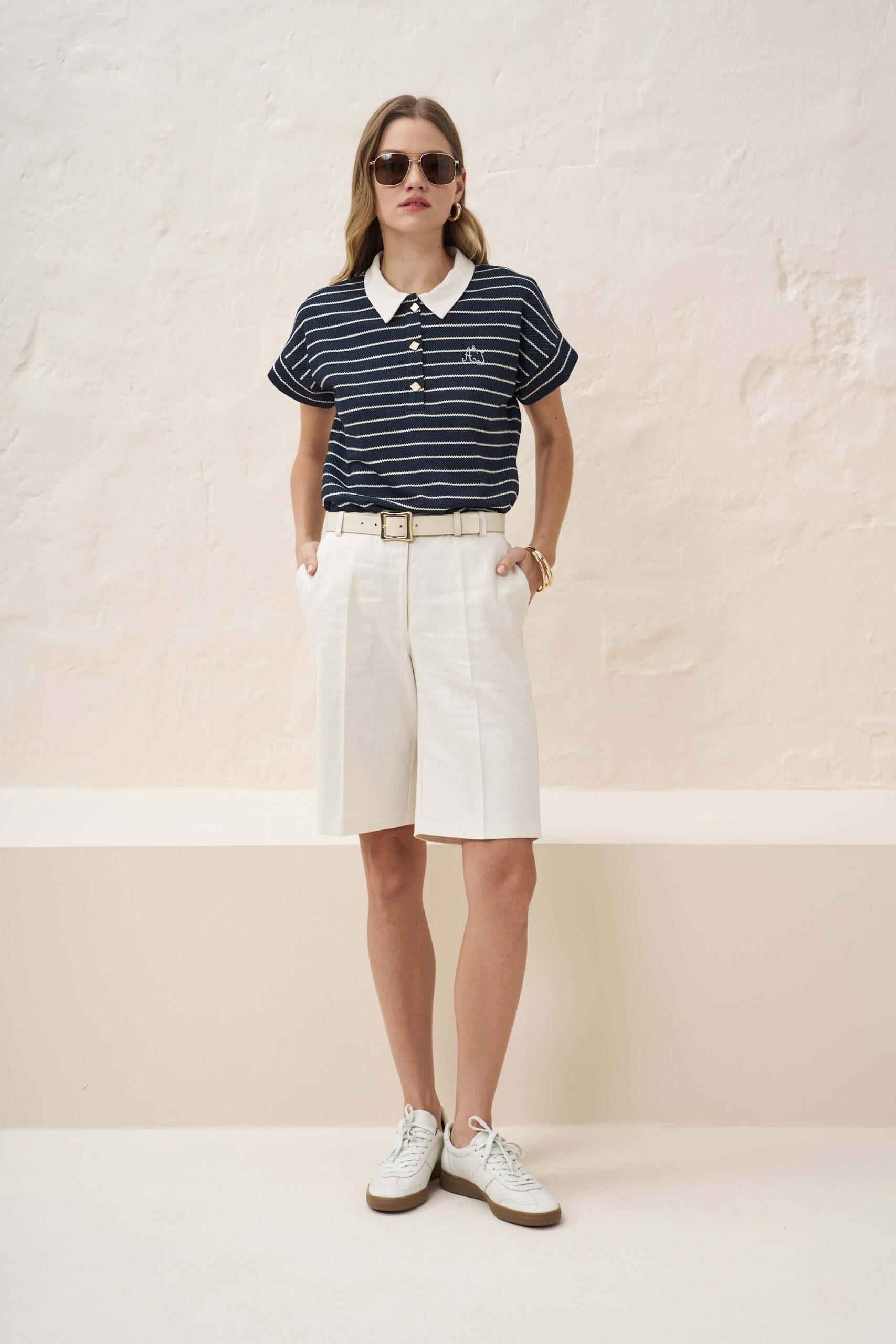 12939 Πόλο candy ριγέ με αντίθεση (1)