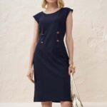 12943 Φόρεμα με λεπτομέρεια αλυσίδας (2)