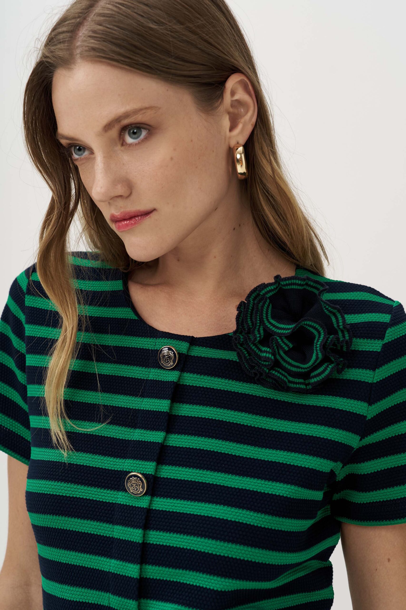 12946 Φόρεμα bubble με κουμπιά εμπρός (2)