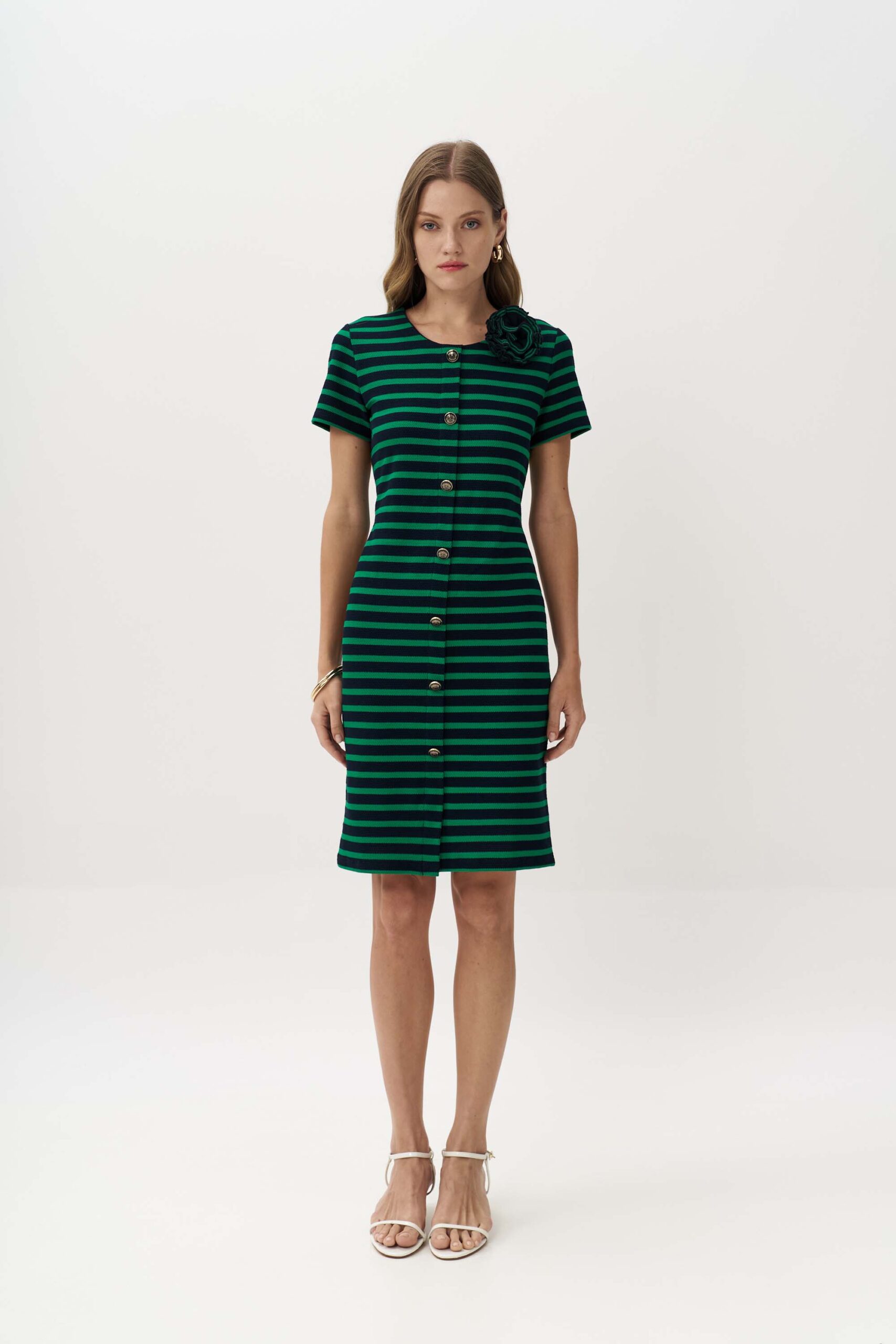 12946 Φόρεμα bubble με κουμπιά εμπρός (3)