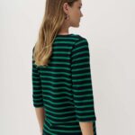 12950 Ριγέ bubble μπλούζα με κουμπιά (5)