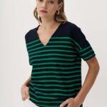 12951 Μπλούζα Ve bubble σε άνετη γραμμή (4)