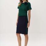 12955 Φούστα με striped ρίγα στο πλάι (1)