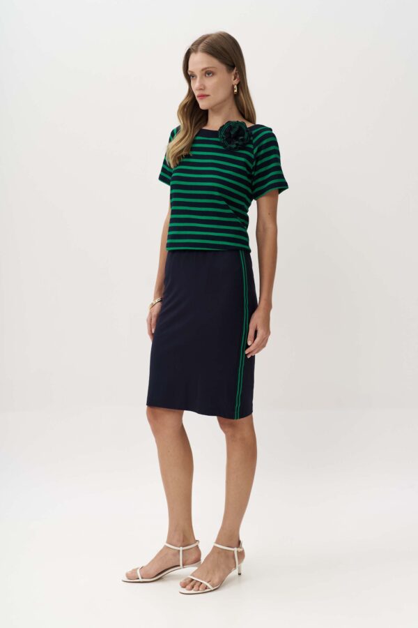 Φούστα με striped ρίγα στο πλάι