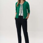 12956 Ζακέτα με αντίθεση striped ρίγα (2)