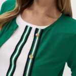 12956 Ζακέτα με αντίθεση striped ρίγα (3)