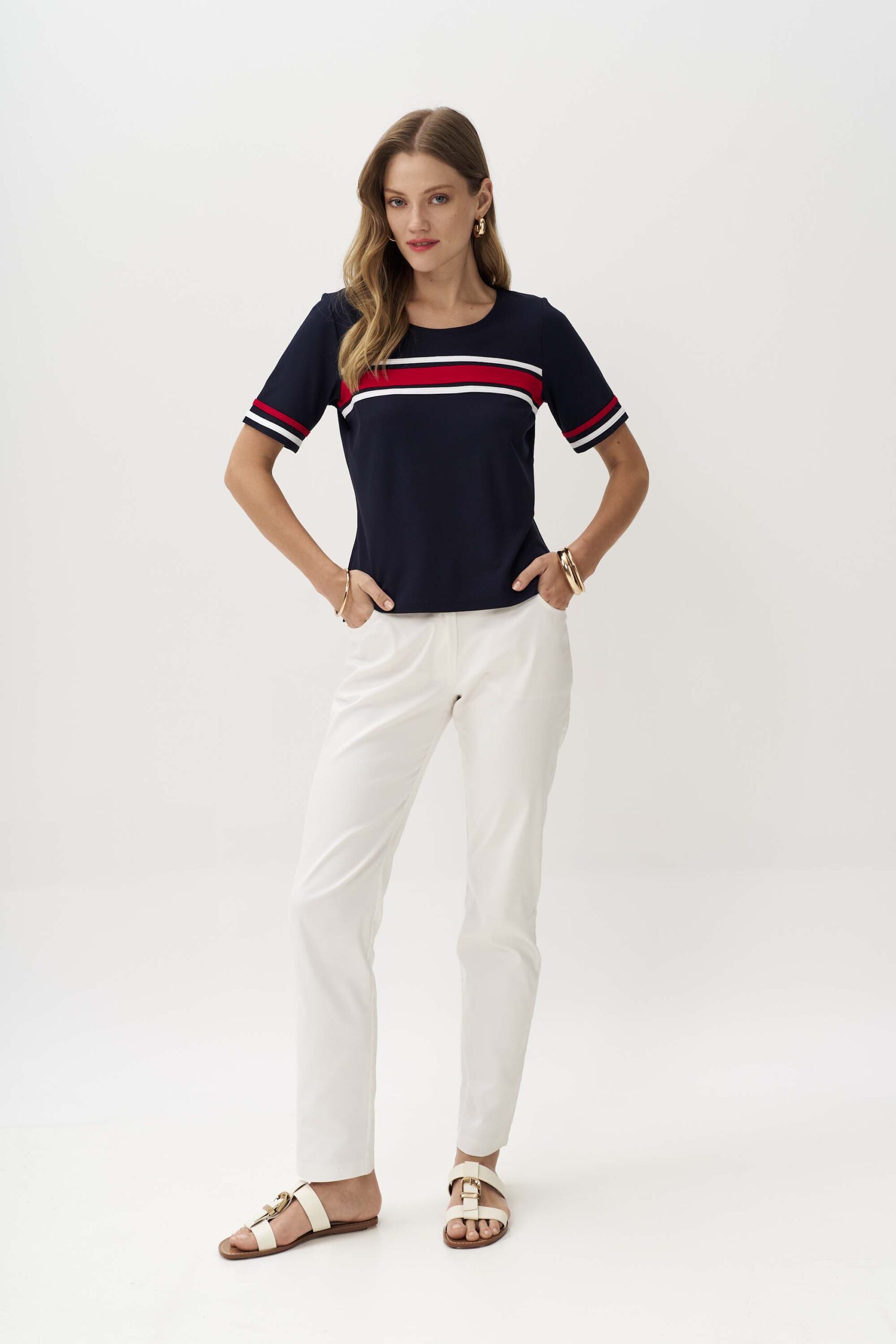 12964 Μπλούζα με contrast λωρίδες (2)