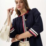 12965 Ζακέτα με τρίχρωμο ριπ αντίθεση (1)