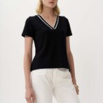 12991 Μπλούζα Ve με ριπ σε αντίθεση (3)