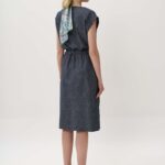 13013 Φόρεμα linen blend με ζώνη (5)