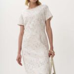 13032 Φόρεμα με luxury τρέσα tweed multi (1)