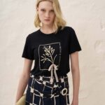 13047 Μπλούζα με foil λουλούδι (1)