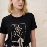 13047 Μπλούζα με foil λουλούδι (2)