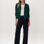 13948 Ζακέτα Ve bubble ριγέ (1)