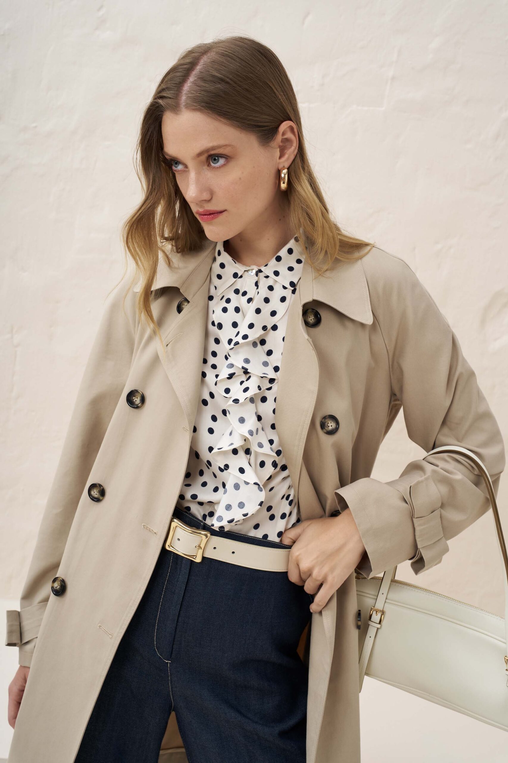 13029 Πουκάμισο με βολάν πουά viscose (2)