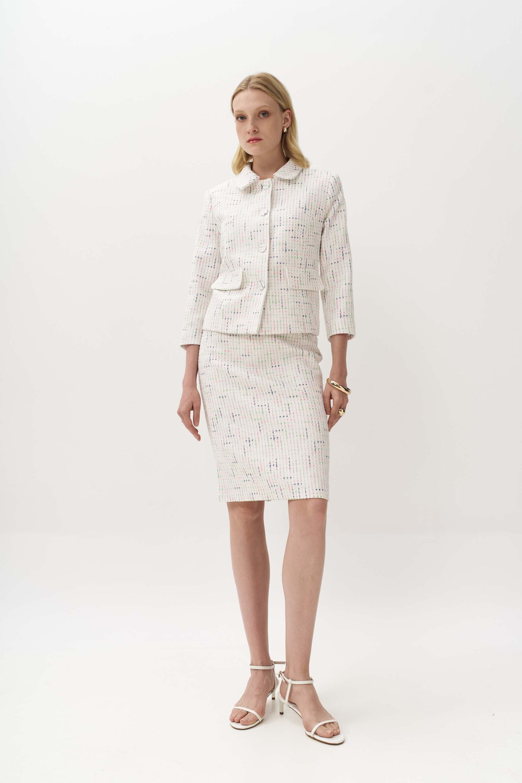 13033 Σακάκι με γιακά tweed multi (2)