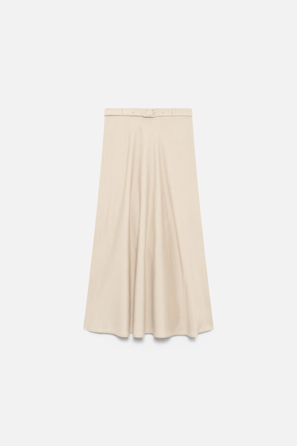 Skirt taupe woman