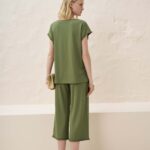 13006 Μπλούζα σε άνετη γραμμή με κρόσι τελείωμα (6)