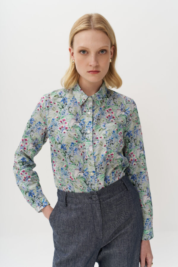 Garden print shirt