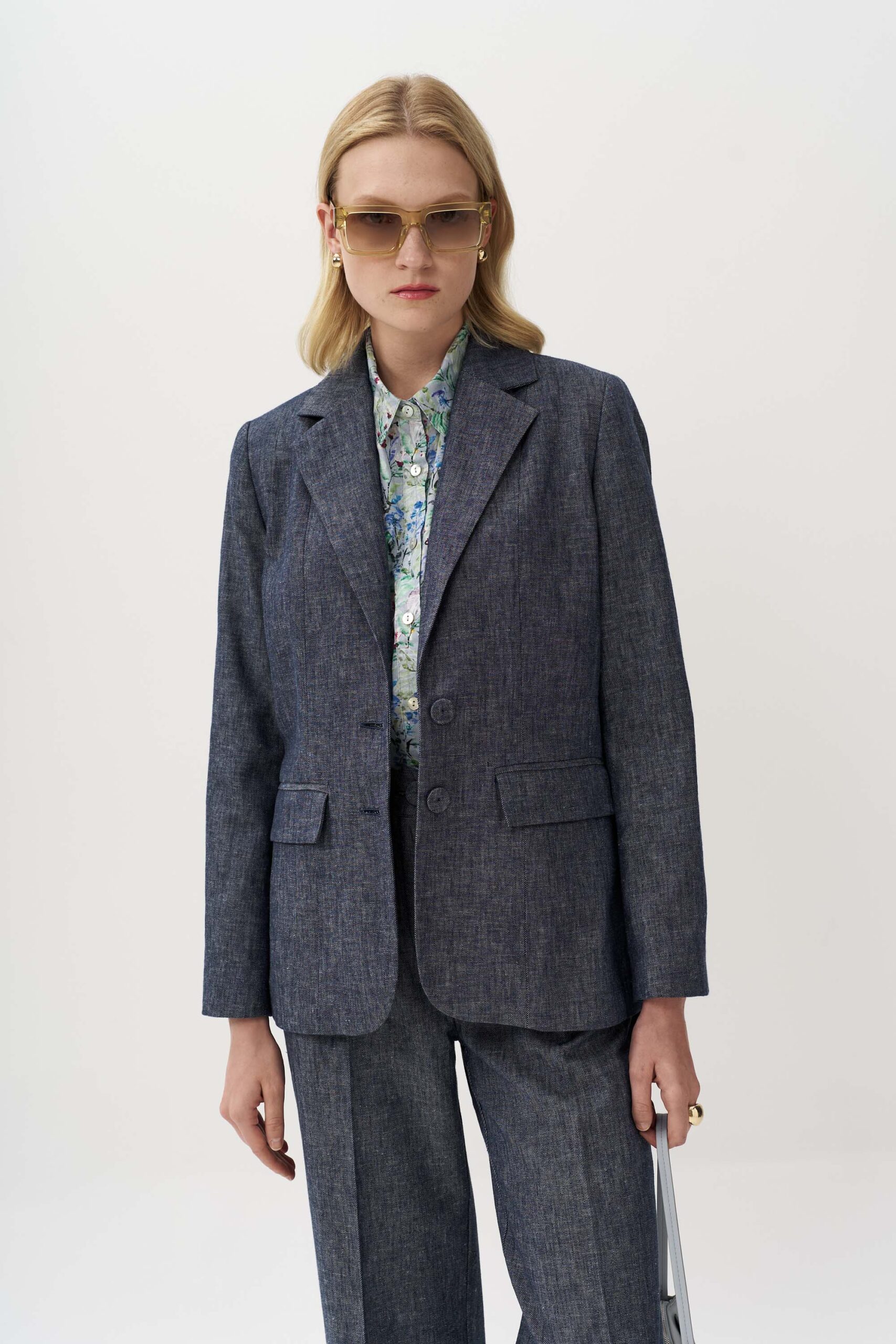 13035 Σακάκι με πέτο linen blend (4)
