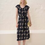 13039 Φόρεμα ντραπέ τύπωμα cube (1)