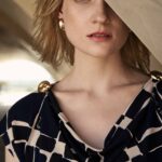 13039 Φόρεμα ντραπέ τύπωμα cube (2)