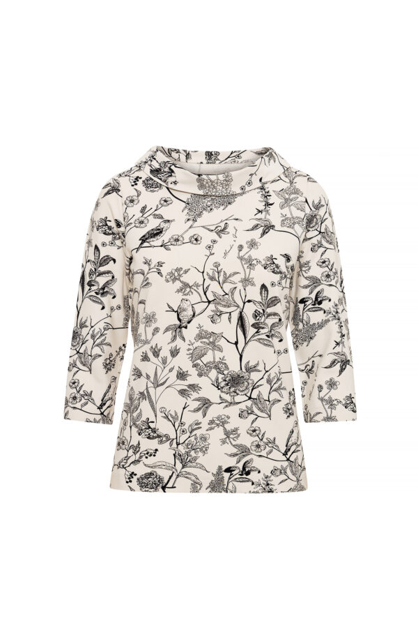 blouse with jackie collar