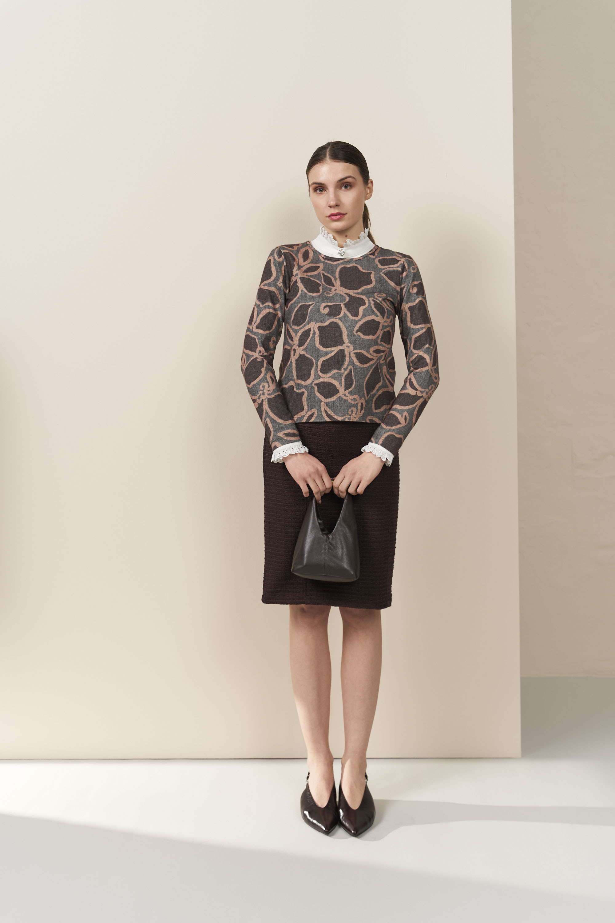 13157 Μπλούζα κολεγίου knit (1)