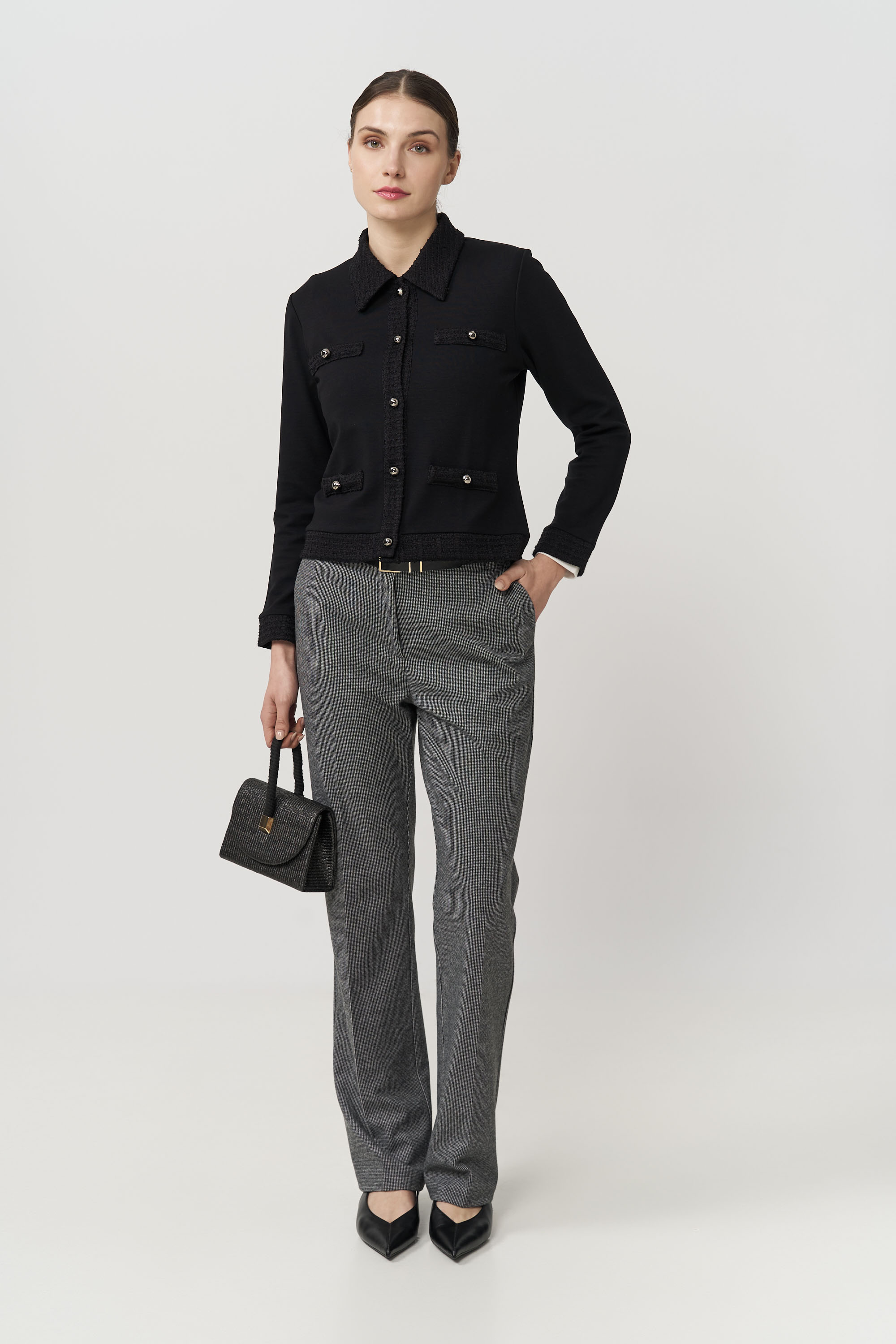13169 Ζακέτα με contrast tweed (2)