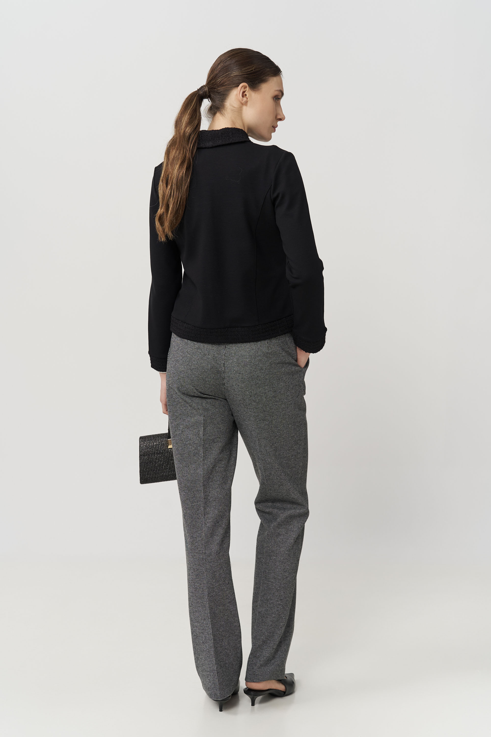 13169 Ζακέτα με contrast tweed (5) 13169 Ζακέτα με contrast tweed (5)