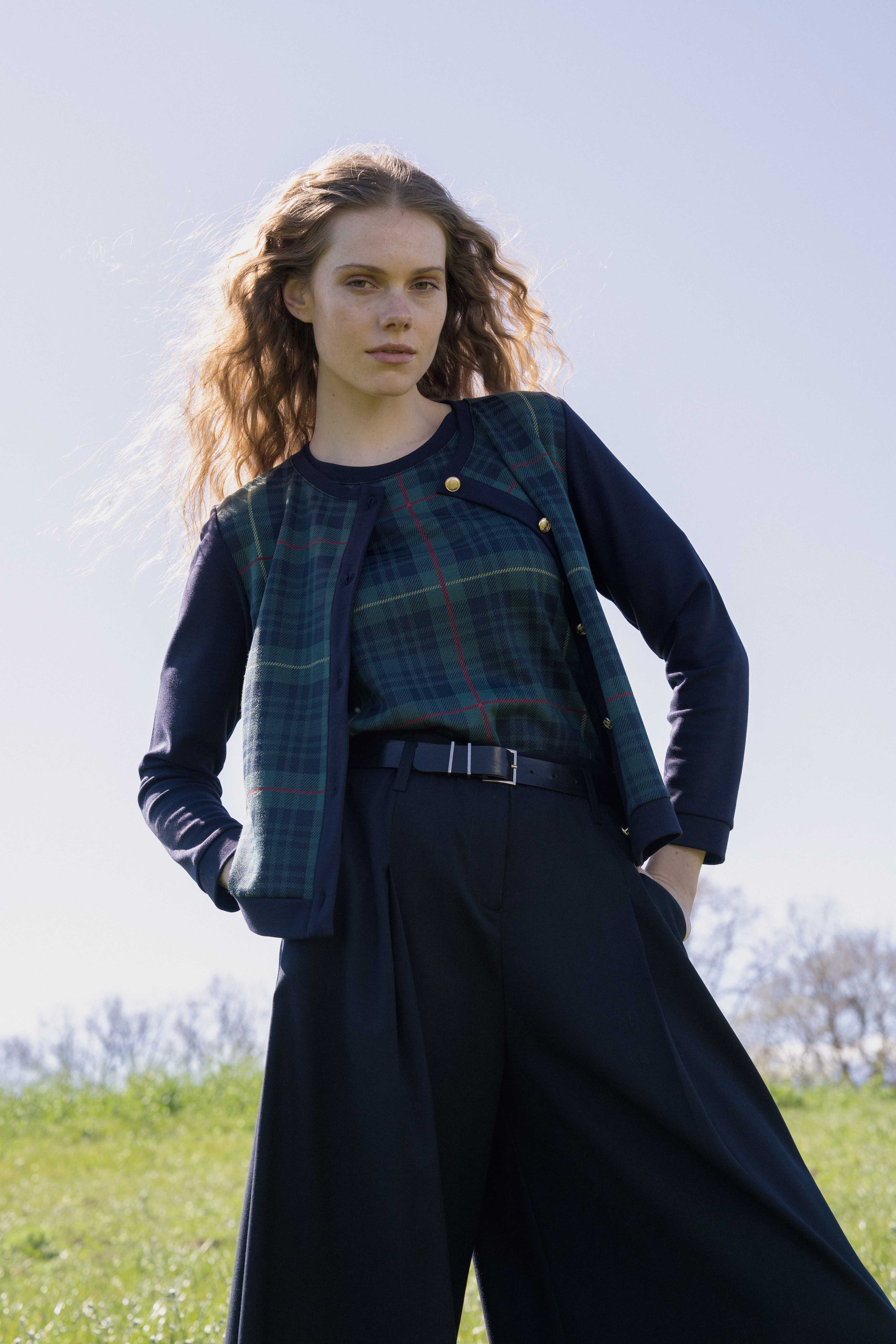 13203 Ζακέτα σε ζακάρ tartan (3)