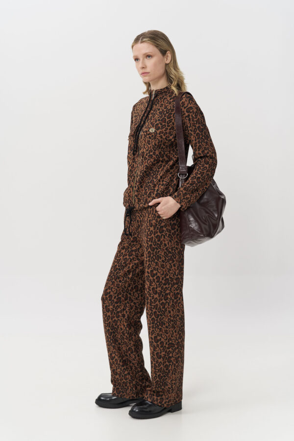 Animal print trousers
