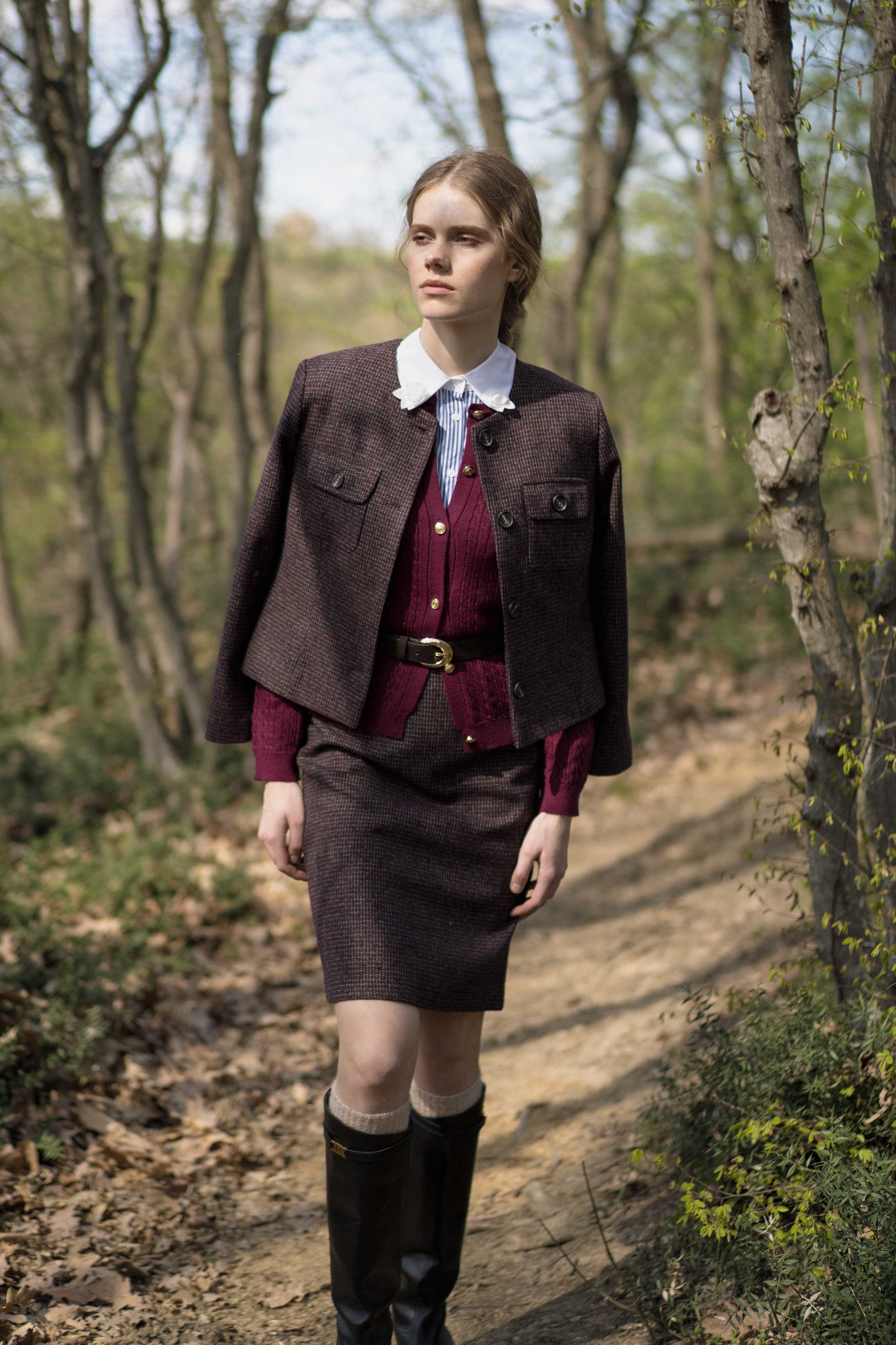 13231 Φούστα wool burgundy (2)